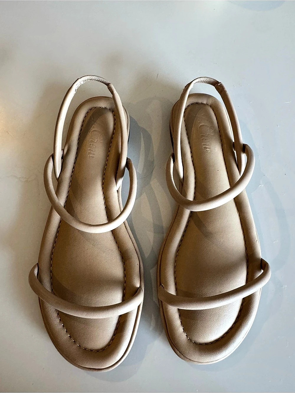 J.Crew Strappy Sandals in Beige